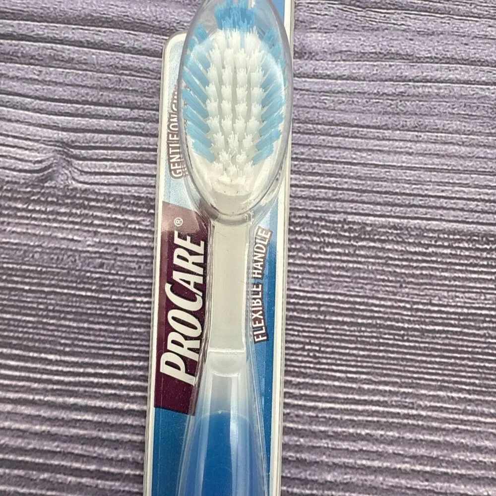 Mentadent ProCare Toothbrush 32 Medium Bristles Full Head Flexible Handle BLUE